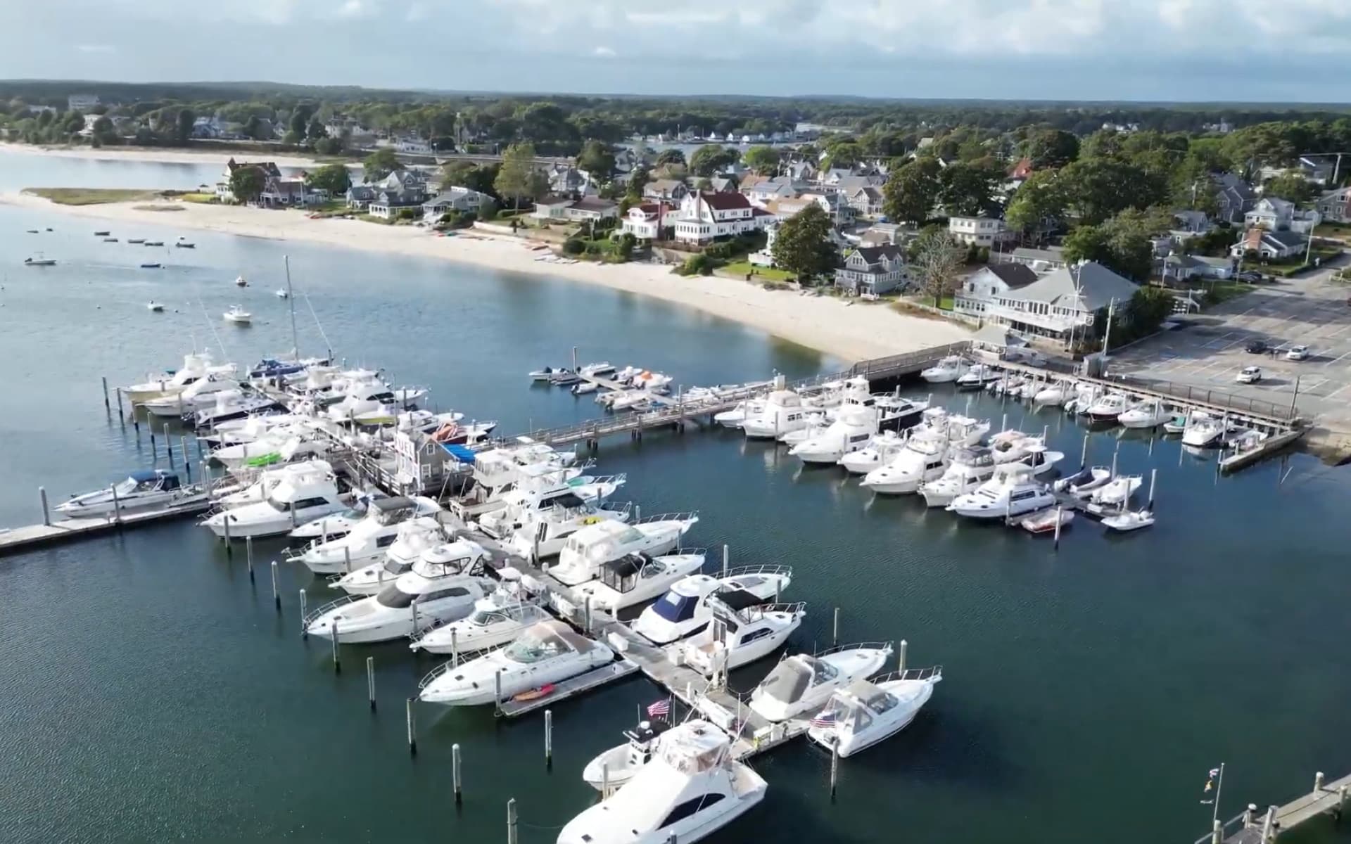The South Coast of Massachusetts from the air
